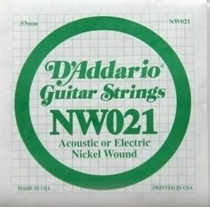 DADDARIO NW021 DADDARIO NW021 ELEKTRO VE AKUSTİK TEK TEL, (RE), 0.021 ürün görseli 1