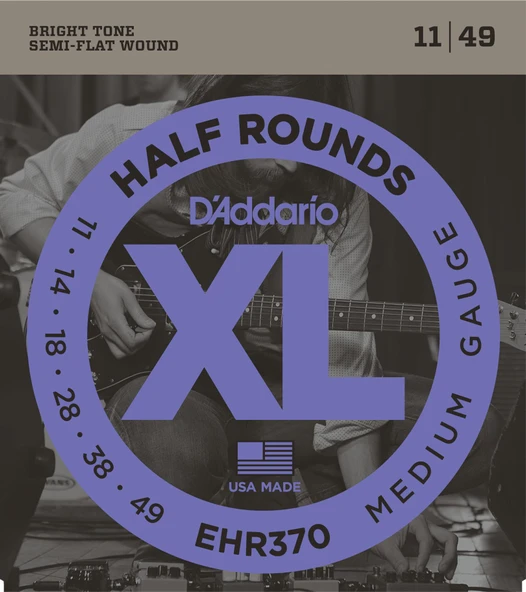 DADDARIO EHR370 DADDARIO EHR370 ELEKTRO GİTAR TEL SETİ, 11-49, HALF ROUNDS, MEDIUM ürün görseli 1