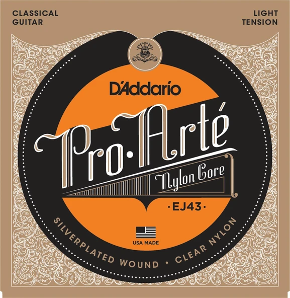 DADDARIO EJ43 DADDARIO EJ43 KLASİK GİTAR TEL SETİ, SILVERPLATED WOUND, LIGHT TENSION ürün görseli 1