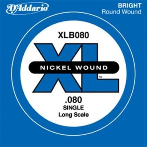 DADDARIO XLB080 DADDARIO XLB080 BASS TEK TEL, A-(LA), XL NICKEL WOUND, 0.080 ürün görseli 1