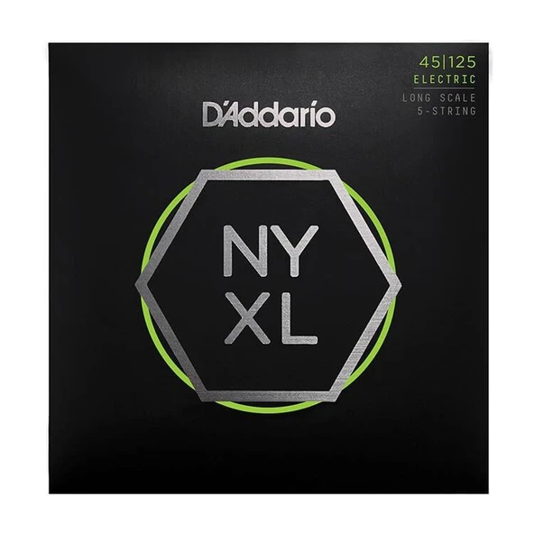 DADDARIO NYXL45125 DADDARIO NYXL45125 BASS GİTAR TEL SETİ, NYXL SERİSİ, LONG SCALE, 5 TELLİ ürün görseli 1