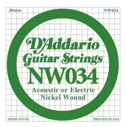 DADDARIO NW034 DADDARIO NW034 ELEKTRO VE AKUSTİK TEK TEL, (LA), 0.034 ürün görseli 1