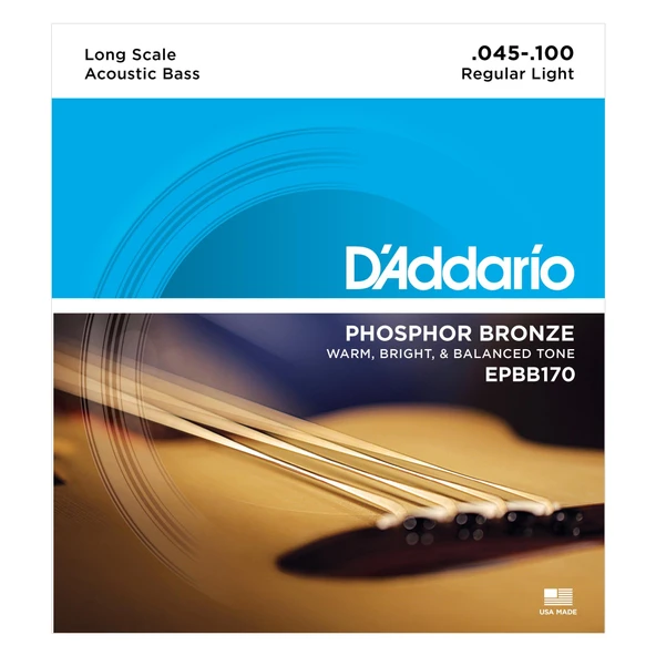 DADDARIO EPBB170 DADDARIO EPBB170 AKUSTİK BAS GİTAR TEL SETİ, LONG SCALE, 45-100, PHOSPHOR BRONZE ürün görseli 1