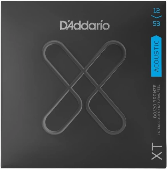 DADDARIO XTABR1253 DADDARIO XTABR1253 AKUSTİK GİTAR TEL SETİ, 80/20 LIGHT ürün görseli 1