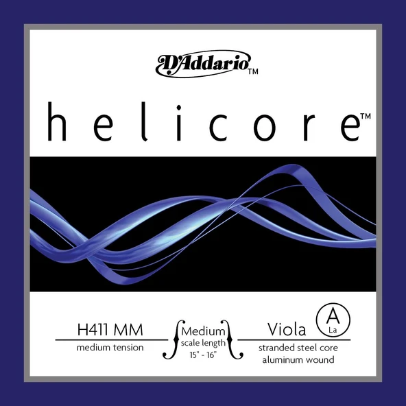DADDARIO H411MM DADDARIO H411MM VİYOLA TEK TEL, HELICORE, A-(LA), MEDIUM ürün görseli 1