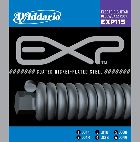 DADDARIO EXP115 DADDARIO EXP115 ELEKTRO GİTAR TEL SETİ, 11-49, COATED NICKEL ürün görseli 1