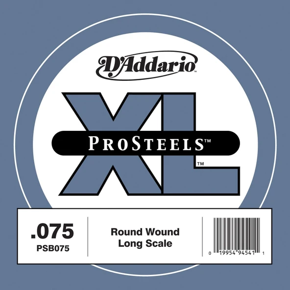 DADDARIO PSB075 DADDARIO PSB075 BASS TEK TEL, A-(LA), PRO STEELS, 0.075 ürün görseli 1