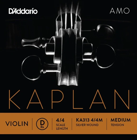DADDARIO KA313 DADDARIO KA313 KEMAN TEK TEL, KAPLAN AMO, 4/4, D-(RE), MEDIUM ürün görseli 1