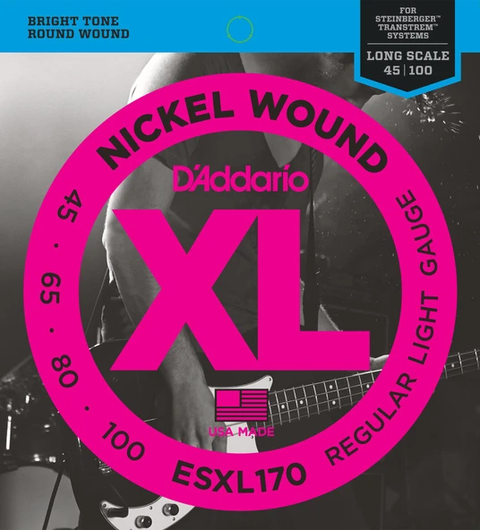DADDARIO ESXL170 DADDARIO ESXL170 ELEKTRO GİTAR TEL SETİ, XL, 45-100, NICKEL ürün görseli 1
