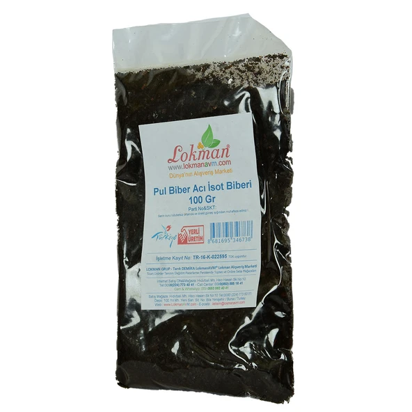 Pul Biber Acı İsot Biberi 100 Gr Paket - Resim 4