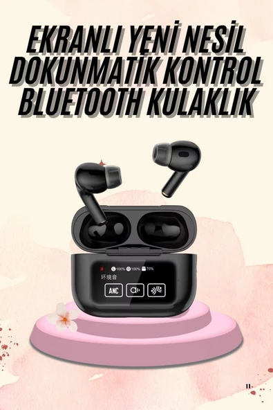 Yeni Nesil Pro Ekranlı Bluetooth Kulaklık 5.0 Bluetooth ürün görseli 1