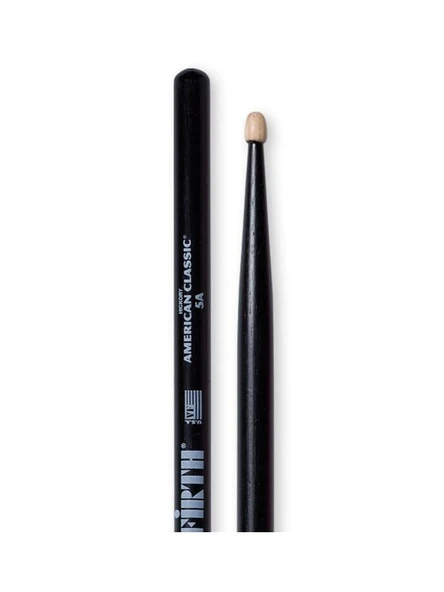 VICFIRTH V5AB VICFIRTH V5AB BAGET 5A WOOD BLACK, HICKORY, 0.565"x16" ürün görseli 1