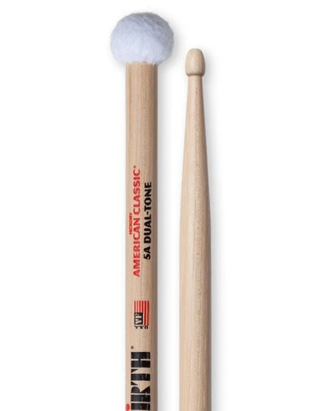 VICFIRTH V5ADT VICFIRTH V5ADT BAGET 5A DUAL-TONE, HICKORY, 0.565"x16" ürün görseli 1