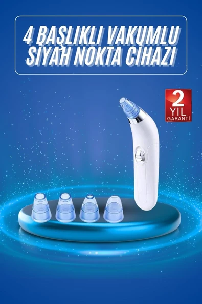 Vakumlu Siyah Nokta Ve Yüz Temizleme Cihazı 4 Başlıklı ürün görseli 1