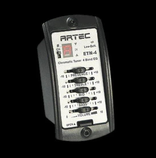 ARTEC ETN4 4 BAND EQUALİZER-TUNER-EPC-KUTUSUZ GİTAR İÇİN ürün görseli 1
