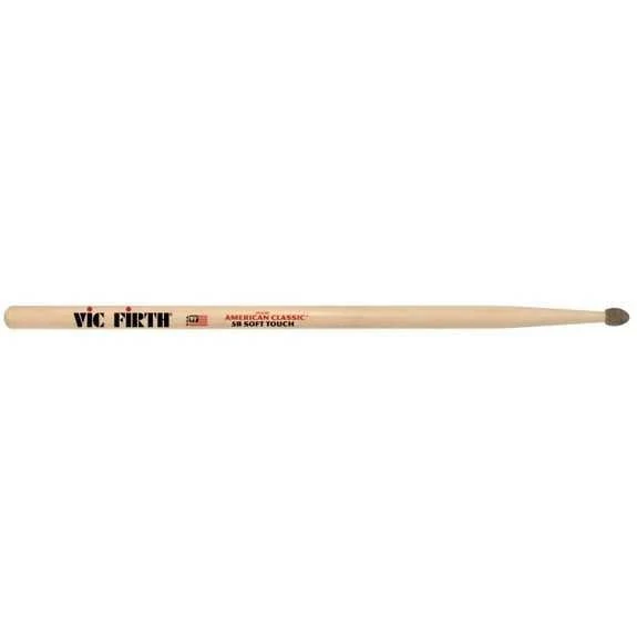 VICFIRTH V5BST VICFIRTH V5BST BAGET 5B SOFT TOUCH (KEÇE UÇ), HICKORY, 0.59 ürün görseli 1