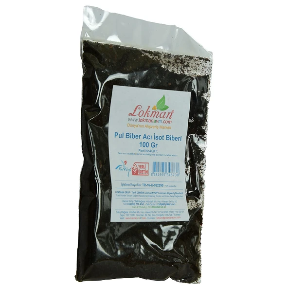 Pul Biber Acı İsot Biberi 100 Gr Paket - Resim 3