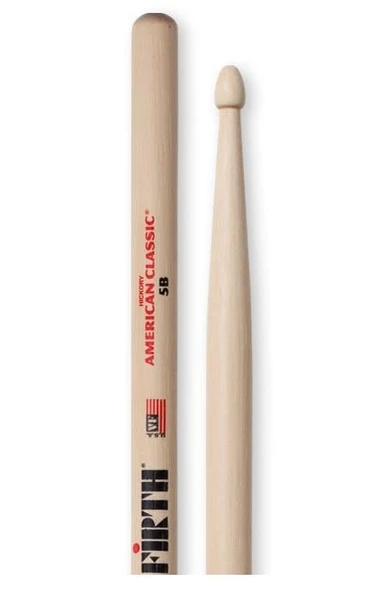 VICFIRTH V5B VICFIRTH V5B BAGET 5B, HICKORY, 0.595"x16", MED ürün görseli 1
