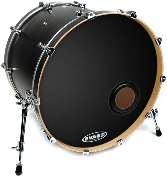 EVANS BD22REMAD EVANS BD22REMAD 22" DERİ RESONANT KİCK SİYAH ÖN SÜNGERLİ ürün görseli 1