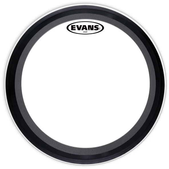 EVANS BD22EMADCW EVANS BD22EMADCW 22" DERİ KİCK KUMLU BEYAZ SÜNGERLİ TEK KAT (10 MİL) ürün görseli 1
