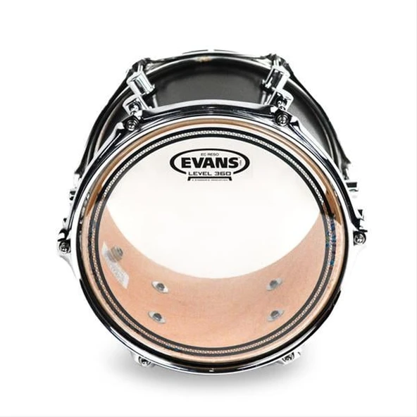 EVANS TT12ECR DERİ 12 EC RESONANT TOM ALT CLEAR RİNGLİ TEK KAT ( ürün görseli 1