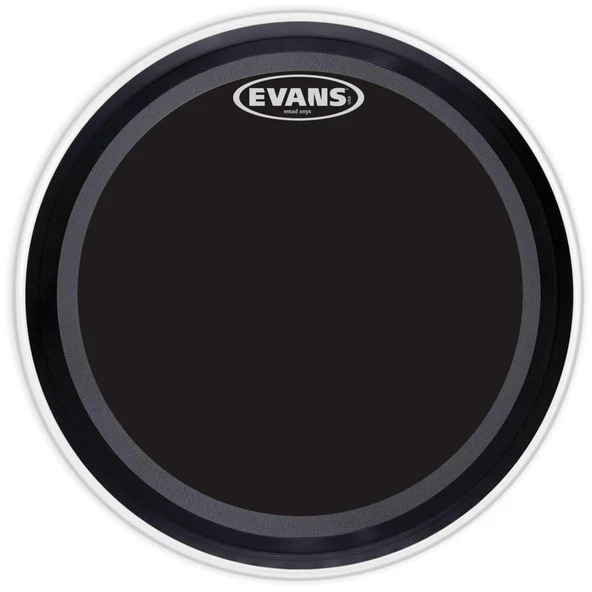 EVANS BD20EMADONX EVANS BD20EMADONX 20" DERİ KİCK KUMLU SİYAH SÜNGERLİ TEK KAT ürün görseli 1