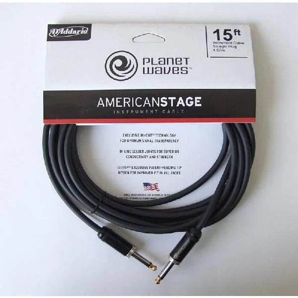 PLANETWAVES PWAMSG15 AMERICAN STAGE INST CABLE-15  ÇİN ürün görseli 1