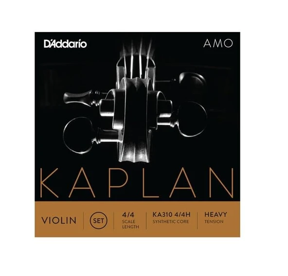 DADDARIO KA310H DADDARIO KA310H KEMAN TEL SETİ, KAPLAN AMO, 4/4, HEAVY ürün görseli 1