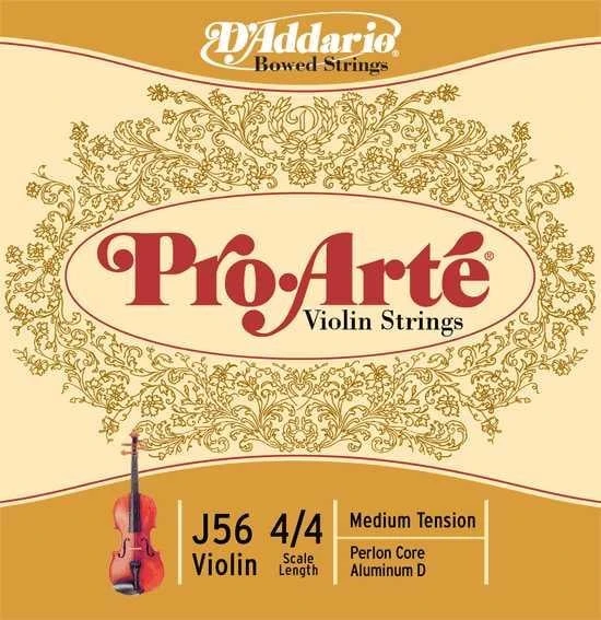 DADDARIO J56 DADDARIO J56 KEMAN TEL SETİ, PRO-ARTE, 4/4, MEDIUM ürün görseli 1