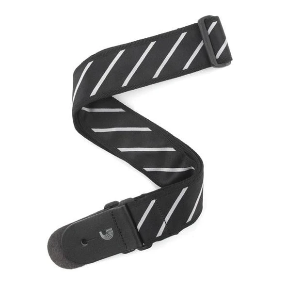 PLANETWAVES T20W1409 PLANETWAVES T20W1409 GİTAR ASKISI, TIE STRIPES SİYAH-GRİ ürün görseli 1