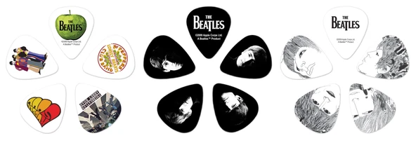 PLANETWAVES 1CAB4-15BT1 BEATLES PICK TIN-LOGO  ABD - Resim 3