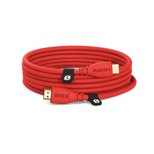 RØDE HDMI Kablo 3mt - Kırmızı Premium HDMI Kablo (3 metre) ürün görseli 1