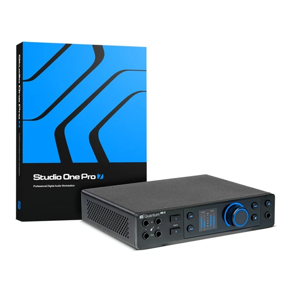 PreSonus Quantum HD 2 USB-C Ses Kartı 20 x 24, 32-bit / 192 kHz USB-C Ses Kartı, Kalıcı Studio One Pro lisansı ile Studio One+ Hybrid İçin 12 aylık Üyelik ürün görseli 1