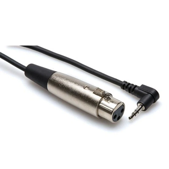 Hosa XLR (F) - 3.5 mm TRS (M) Mikrofon Kablosu 60 cm (XVS-102F) XLR (Dişi) <-> 3.5 mm TRS (Erkek) Mikrofon kablosu, 60 cm. XVS-102F ürün görseli 1