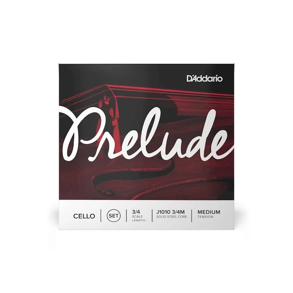 DADDARIO J101034 DADDARIO J101034 CELLO TEL SETİ, PRELUDE, 3/4, MEDIUM ürün görseli 1