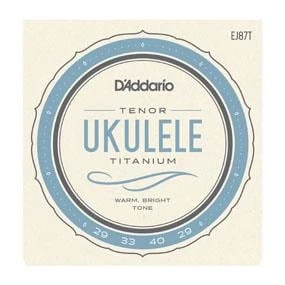 DADDARIO EJ87T UKULELE TEL SETİ, TENOR, TITANIUM, WARM BRIGHT ürün görseli 1