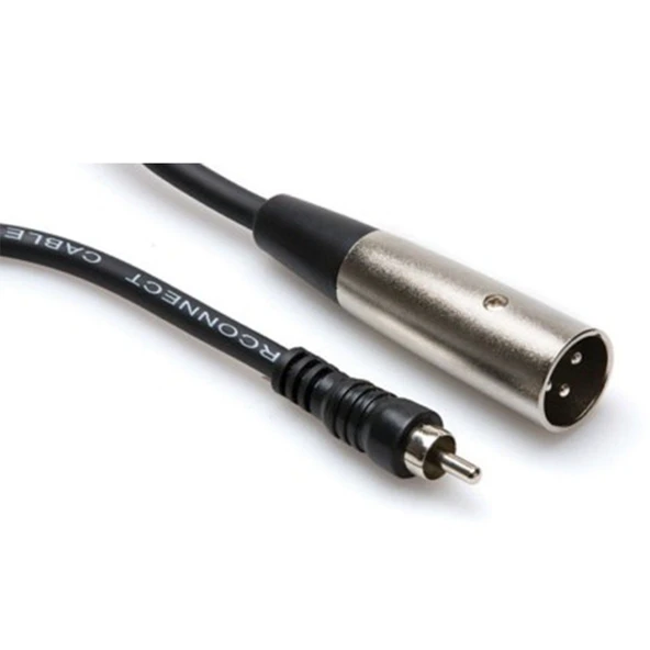 Hosa RCA (M) - XLR (M) Balanssız Kablo 1.5 m (XRM-105) RCA (Erkek) - XLR (Erkek) balanssız kablo, 1.5 mt. XRM-105 ürün görseli 1
