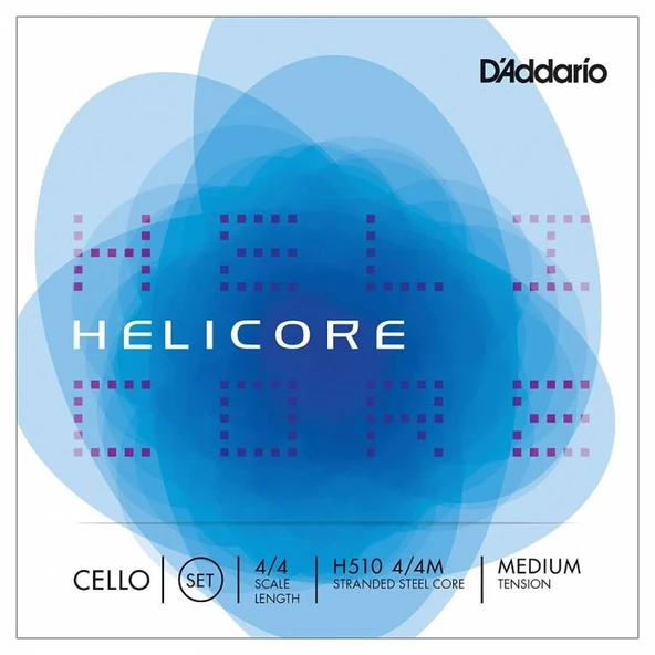 DADDARIO H510M DADDARIO H510M CELLO TEL SETİ, HELICORE, LONG SCALE, MEDIUM ürün görseli 1