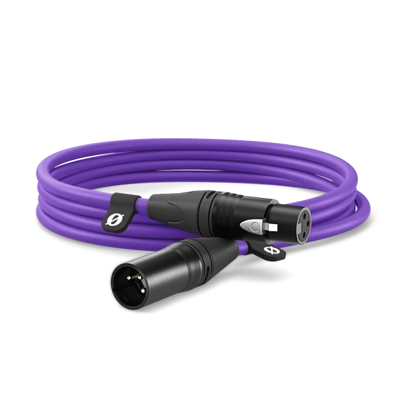 RØDE RODE XLR-CABLE (3 mt) - Mor - 3 Premium XLR Kablo ürün görseli 1