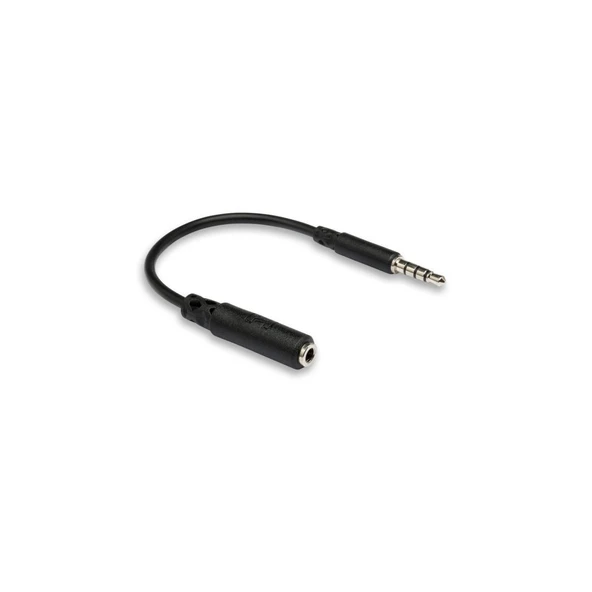Hosa 3.5 mm TRRS - Slim 3.5 mm TRRS Adaptörü  (MHE-158) 3.5 mm TRRS - Slim 3.5 mm TRRS Adaptörü  (MHE-158) ürün görseli 1
