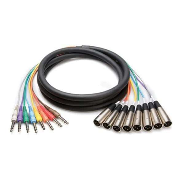 8'li TRS-XLRM Snake Kablo 2 m (STX-802M) ürün görseli 1