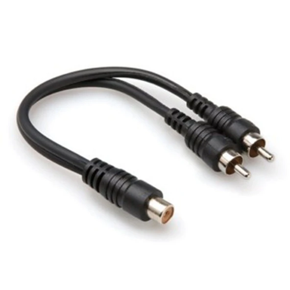 Hosa RCA (F) - Dual RCA (M) Y-Kablo (YRA-105) RCA (Dişi) <-> Dual RCA (Erkek) Y-kablo YRA-105 ürün görseli 1