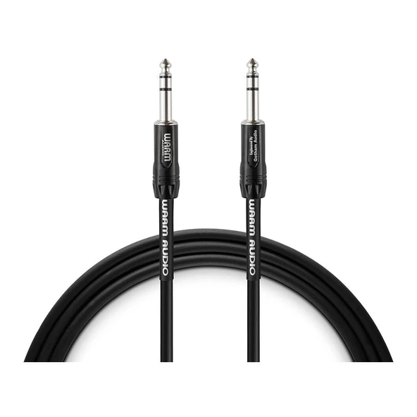 Warm Audio Premium TRS-TRS Kablo (3 m) (PREM TRS-10) TRS (Erkek) - TRS (Erkek) Mikrofon / Line / Aktif Hoparlör kablo (Gotham Kablo) , 3 mt. ürün görseli 1
