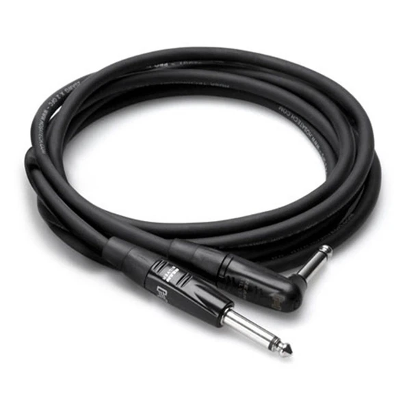 Hosa TS (M) - TS (M) 90 Açılı Profesyonel Gitar Kablosu 3 m (HGTR-010R) TS (erkek) <-> TS (erkek) Profesyonel Gitar Kablosu, 3 mt. HGTR-010R ürün görseli 1