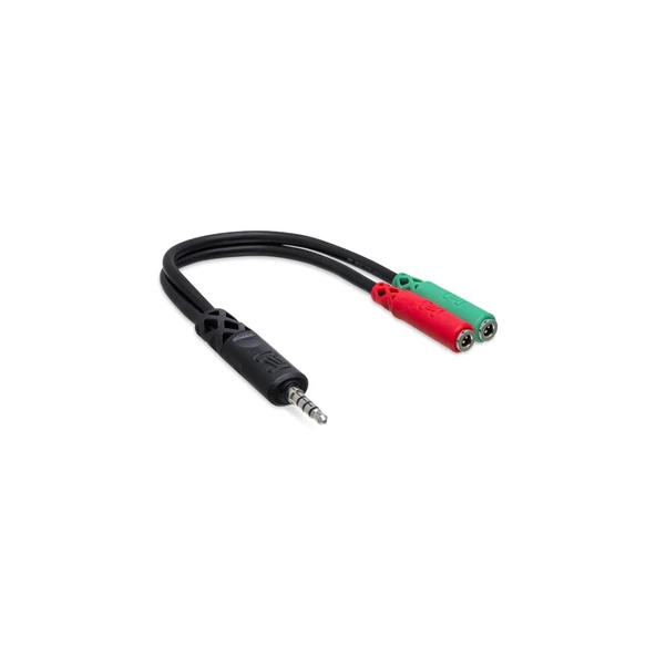 Hosa 3.5 mm TRRS - Dual 3.5 mm TRSF  Breakout Kablo (YMM-108) 3.5 mm TRRS - Dual 3.5 mm TRSF  Breakout Kablo (YMM-108) ürün görseli 1