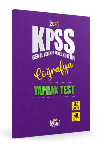 2026 Kpss Lisans Coğrafya Gygk Yaprak Test ürün görseli 1