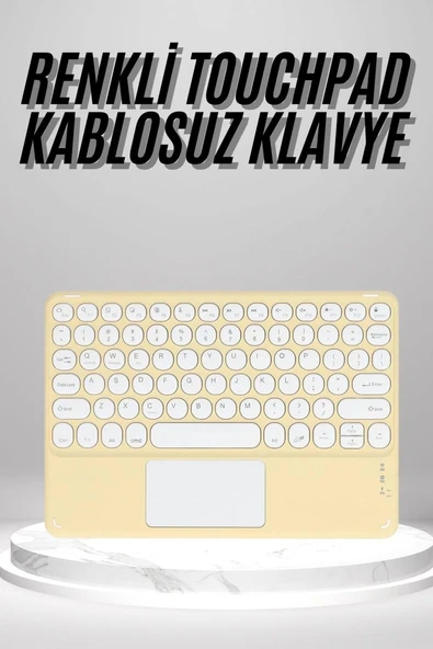 Touchpad Uyumlu Bluetooth Klavye Slim Kablosuz Wifi Q Klavye ürün görseli 1