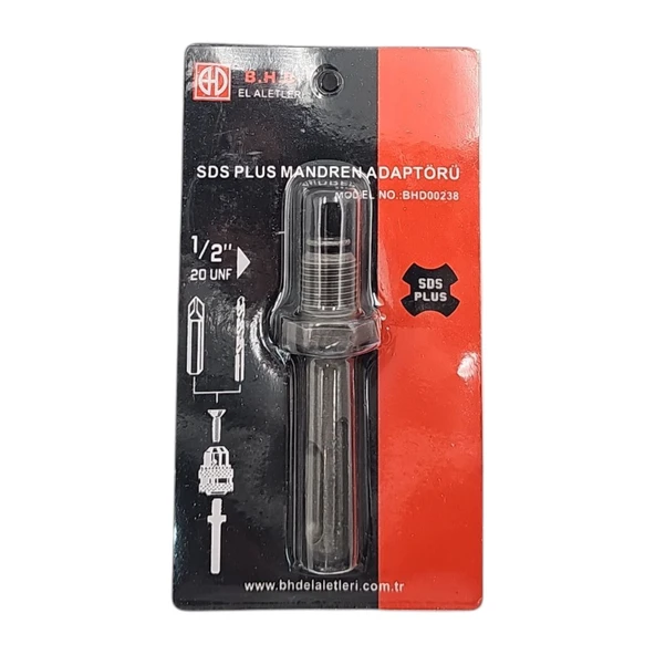 Fixonic B.H.D BHD00238 1/2 SDS Plus Mandren Adaptörü - Resim 4