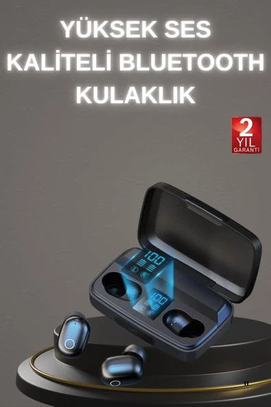 Yeni Nesil TWS Kablosuz Kulaklık Güçlü Batarya Yüksek Kalite Bluetooth 5.0 ANC Özelliği ürün görseli 1