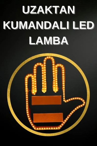 Led Işık El İşareti Araç Camı İçin Uzaktan Kumandalı ürün görseli 1